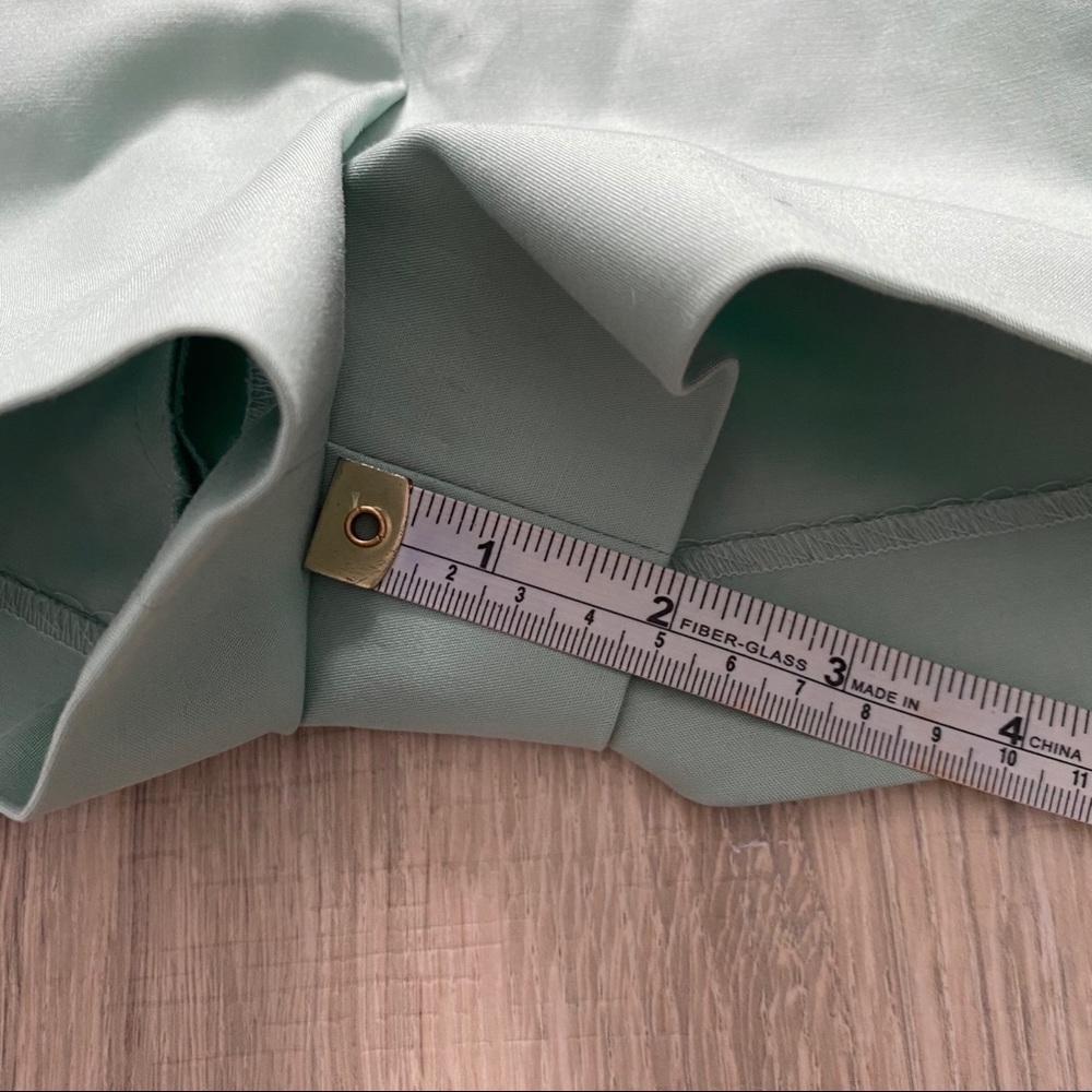 ICB Mint Mid Rise Pleated Mini Shorts - Picture 9 of 9